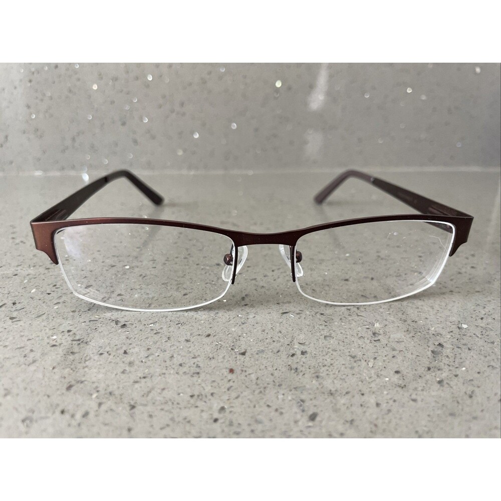 Eyebuydirect Mark 54-18-145 C1 Coffee Brown Metal Eyeglasses FRAMES ONLY